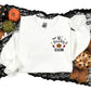 Spooky Season Embroidered Sweater, Vintage Halloween Pumpkin Gothic Monogram Sweatshirt, Trendy Autumn Fall Jumper, Halloween Night Gifts