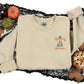 Embroidered Spooky Season Sweater, Halloween Ghost Monogram Sweatshirt, Autumn Fall Spooky Crewneck Jumper, Halloween Night Matching Outfits