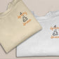 Embroidered Spooky Season Sweater, Halloween Ghost Monogram Sweatshirt, Autumn Fall Spooky Crewneck Jumper, Halloween Night Matching Outfits