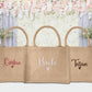 Personalised Bridesmaid Tote Bags, Custom Embroidered Name Totes, Minimalist Canvas Cotton Bags, Gifts for Bride, Hen Party Matching Boxes