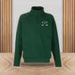Personalised Initials Sweatshirt, Embroidered Golf Monogrammed Sports Quarter Zip Top, Comfort Color Stitched Golfers Jumper, Gifts for Dad