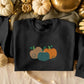 Embroidered Pumpkin Sweatshirt, Halloween Fall Jumper, Thanksgiving Cute Pumpkin Sweaters, Jack-o-lantern Unisex Vintage Halloween Gifts