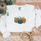 Embroidered Pumpkin Sweatshirt, Halloween Fall Jumper, Thanksgiving Cute Pumpkin Sweaters, Jack-o-lantern Unisex Vintage Halloween Gifts