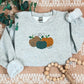 Embroidered Pumpkin Sweatshirt, Halloween Fall Jumper, Thanksgiving Cute Pumpkin Sweaters, Jack-o-lantern Unisex Vintage Halloween Gifts