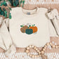 Embroidered Pumpkin Sweatshirt, Halloween Fall Jumper, Thanksgiving Cute Pumpkin Sweaters, Jack-o-lantern Unisex Vintage Halloween Gifts