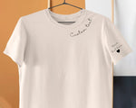 Personalised Shirt, Custom Names/Text on Neck and Sleeve Printed T Shirt, Unisex Tee Tops, Family Matching Halloween Shirt, Free Shipping UK