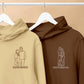 Embroidered Roman Numeral Hoodie, Personalised Sketch Photo Hoody, Valentine Couple Matching Anniversary Date Jumpers, Birthday Gift for her