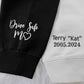 Embroidered Portrait Photo Sweatshirt, Personalised Couple Faceless Outline Sketch Sweater, Custom Date with Initial Jumper, Couple Gifts
