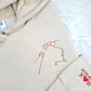 Custom Pet Embroidered Photo Hoodies, Personalised Outline Sketch from Picture Hoody, Couple Matching Comfy Jumpers, Pet Remembrance Gifts