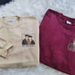 Graduation Friends Portrait Sweatshirt, Custom Embroidered Sketch from Photo Sweater, Personalised Graduation Date Jumper, Graduation Gifts