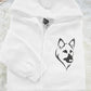 Custom Pet Portrait Zip Up Hoodie, Embroidered Sketch from Photo Hoody, Personalized Pet Lover Matching Jumper, Special Dog Lovers Gift
