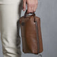 Personalized Men's Leather Toiletry Bag, Groomsman Engraved Dopp Kit, Small Travel Toiletry Bag, Mens Leather Accessory, Custom Gift for Him