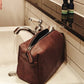 Personalized Men's Leather Toiletry Bag, Groomsman Engraved Dopp Kit, Small Travel Toiletry Bag, Mens Leather Accessory, Custom Gift for Him