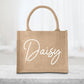 Personalised Tote Bag, Custom Name Printed Totes, Minimalist Canvas Cotton Shopping Bags, Gifts for Wife, Hen Party Tote Bag, Gifts for Her