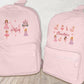 Personalised Name Nursery BackPack, Back to School Children Bag, Starting School Kids BackPack, Customized Girls School bag, Kids Pram Bag