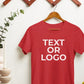 Personalised Text/Logo Tee Shirt, Custom Photo Printed Crewneck Shirt, Comfort Colors Family Matching Shirt, Customised Photo & Design Tops