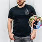Personalized Couple Photo Portrait Shirt, Custom Faceless Printed Sketch T-Shirt, Family Portrait Matching Shirt, Best Birthday Gift for Him