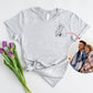 Personalized Couple Photo Portrait Shirt, Custom Faceless Printed Sketch T-Shirt, Family Portrait Matching Shirt, Best Birthday Gift for Him