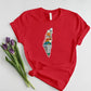 Palestine Map Printed T-Shirt, Al Aqsa Mosque Design Shirt, Palestinians Muslims Comfy Adults Top, Palestine Crewneck Tees
