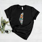 Palestine Map Printed T-Shirt, Al Aqsa Mosque Design Shirt, Palestinians Muslims Comfy Adults Top, Palestine Crewneck Tees