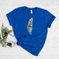 Palestine Map Printed T-Shirt, Al Aqsa Mosque Design Shirt, Palestinians Muslims Comfy Adults Top, Palestine Crewneck Tees