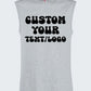 Personalised Text & Logo Tank Top, Create your Design Printed Vest, Custom Sports Team Tank Top, Any Company Logo Here, Unique Mens Tank Top