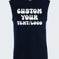 Personalised Text & Logo Tank Top, Create your Design Printed Vest, Custom Sports Team Tank Top, Any Company Logo Here, Unique Mens Tank Top
