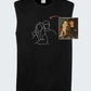Embroidered Couple Portrait Tank Top, Custom Faceless Photo Sketch Vest, Personalised Mens Sleeveless Shirt, Best 80th Birthday Gift for Him