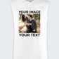 Custom Photo & Text Printed Vest, Personalised Couple Photo Tank Top, Your Own Text/Design Here Tank Top, Customised Vest, Best Gift for Him