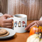 Halloween Gnome Mugs, Halloween Gnomes Trio Tea Mug, Gnome Lover Halloween Cups, Spooky Season Fall Coffee Mugs, Halloween Night Party Gifts