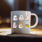 Halloween Ghosts Mugs, Cute Halloween Ghosts Coffee Cups, Halloween Coffee 11oz Ceramic Cups, Spooky Season Gothic Mug, Fall Halloween Gifts