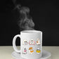 Halloween Ghosts Mugs, Cute Halloween Ghosts Coffee Cups, Halloween Coffee 11oz Ceramic Cups, Spooky Season Gothic Mug, Fall Halloween Gifts