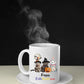 Halloween Cats Mugs, Happy Hallo Thanksmas Halloween Mugs, Vintage Cats Halloween Ceramic Tea Cups, Spooky Season Fall Mug, Halloween Gifts