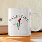 Palestine Map Printed Coffee Mugs, Support Gaza Freedom Tea Mug, Stand for Palestine Mug Gifts, Palestinian Support Dad Birthday Gift Mug