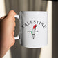 Palestine Map Printed Coffee Mugs, Support Gaza Freedom Tea Mug, Stand for Palestine Mug Gifts, Palestinian Support Dad Birthday Gift Mug