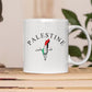Palestine Map Printed Coffee Mugs, Support Gaza Freedom Tea Mug, Stand for Palestine Mug Gifts, Palestinian Support Dad Birthday Gift Mug