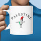 Palestine Map Printed Coffee Mugs, Support Gaza Freedom Tea Mug, Stand for Palestine Mug Gifts, Palestinian Support Dad Birthday Gift Mug