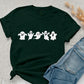 Halloween Ghosts T Shirt, Cute Ghosts Crewneck Printed Shirt, Halloween Crewneck Tees, Halloween Shirt, Family Halloween Party Gothic Outfit