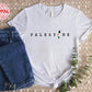 Palestine Name Printed T-Shirt, Palestine Flag Map Crewneck Shirt, Palestinians Matching Top, Muslim Solidarity Outfit