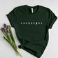 Palestine Name Printed T-Shirt, Palestine Flag Map Crewneck Shirt, Palestinians Matching Top, Muslim Solidarity Outfit