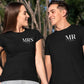 Mr. Mrs Est Shirt, Personalised Est Date Printed T-Shirt, Husband & Wife Couple Matching Tees, Bride and Groom Honeymoon Shirt, Gift for Him