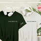 Embroidered Roman Numeral T-Shirts, Personalised Initials Couple Matching Shirt, Memorial Anniversary Gift for Him, Custom Wedding Date Tee
