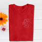 Personalised Couple Portrait T-Shirt, Embroidered Sketch from Photo Shirt, Custom Couple Matching Tees, Memorial Anniversary Gift for Him