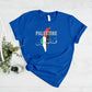 Palestine Name Flag T-Shirt, Palestine Arabic Calligraphy Shirt, Palestinians Muslims Map Printed Tees, Comfy Adults Tops