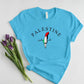 Palestine Arabic Calligraphy T-Shirt, Palestine Flag Map Crewneck Shirt, Muslims Solidarity Printed Tops, Palestinians Adults Clothing Gifts