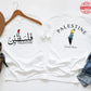 Palestine Arabic Name T-Shirt, Palestine Map Al Aqsa Mosque Tee Shirt, Muslims Solidarity Adults Tees, Palestinians Comfort Clothing Gifts