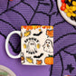 Halloween Ghosts Mugs, Cute Halloween Ghosts Coffee Mug, Vintage Spooky Vibes Cups, Pumpkin Spice Latte Ceramic Mug, Fall Halloween Gifts