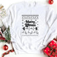 Merry Liftmas Christmas Sweatshirt, Xmas Ugly Crewneck Printed Sweater, Funny Fitness Matching Jumper, Body Building Christmas Holidays Tops