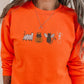 Halloween Cats Sweatshirt, Embroidered Ghosts Cats And Pumpkins Halloween Jumper, Spooky Season Sweaters, Halloween Family Matching Outfits