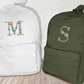 Custom Embroidered Initials Floral Backpacks, Personalised Flower Letters Mini Backpacks, Toddlers Backpack, Girls Bag, Back to School Gifts